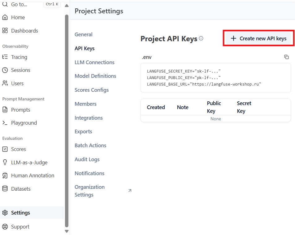 API Keys